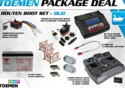 Toemen Package Deal houten boot RC set – Duo