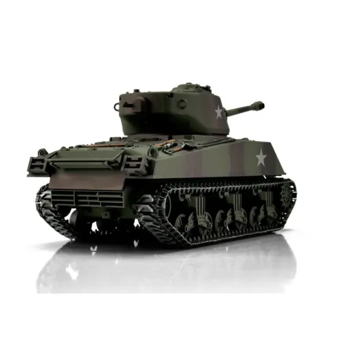 Torro 1/16 RC M4A3 Sherman 76mm Camouflage IR met Rook – Pro Edition