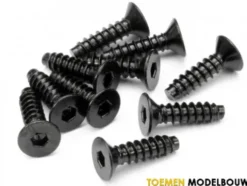 TP. FLAT HEAD SCREW M4x15mm HEX SOCKET 10pcs – HPI94631