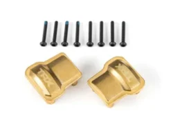 Traxxas Axle cover, brass (8 grams) (2)/ 1.6x12mm BCS (with threadlock) (8) – TRX9787