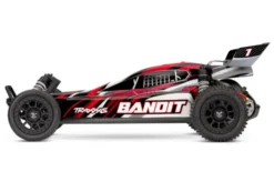Traxxas BANDIT 1/10 2WD Brushed HD Red X Ready-to-Run met batterij en USB-C lader