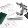 Traxxas Battery hold-down (grey) (1) / receiver hold-down (grey) (1) / metal posts (2)/ spacers (2)/ body clips (2)/ servo tape/ adhesive foam pad – TRX3627X