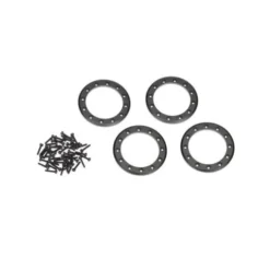 TRAXXAS Beadlock rings black (2.2) (aluminum) (4)/ 2×10 CS (48) – TRX8168T