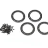 Traxxas Beadlock rings, black (1.9″) (aluminum) (4)/ 2×10 CS (48) – TRX8169T