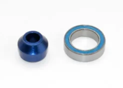 Traxxas Bearing adapter, 6160-T6 aluminum (blue-anodized)10x15x4mm ball bearing (blue rubber sealed) – TRX6893X