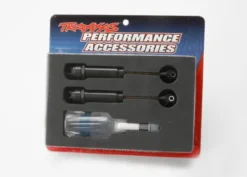 Traxxas Big Bore shocks (XX-long) (hard-anodized & PTFE-coated T6 aluminum) (assembled with TiN shafts) w/o springs (rear) (2) – TRX2662