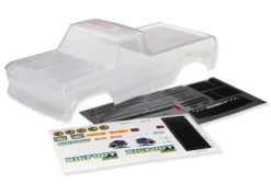 Traxxas Body, Bigfoot No. 1, Officially Licensed replica (clear, requires painting)/ window masks/ decal sheet – TRX3660