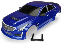 Traxxas Body, Cadillac CTS-V, blue (painted, decals applied) – TRX8391A