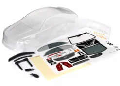 Traxxas Body, Cadillac CTS-V (clear, requires painting)/ decal sheet (includes side mirrors, spoiler, & mounting hardware) – TRX8391