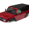 Traxxas Body, Ford Bronco (2021), complete, red (painted) (includes grille, side mirrors, door handles, fender flares, windshield wipers, spare tire mount, & clipless mounting) (requires TRX8080X inner fenders) – TRX9211R