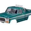 Traxxas Body, Ford F-150 Truck (1979), complete, green (includes grille, side mirrors, door handles, roll bar, windshield wipers, side trim, & clipless mounting) (requires #9834 front & rear bumpers) – TRX9812-GRN