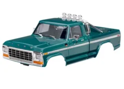 Traxxas Body, Ford F-150 Truck (1979), complete, green (includes grille, side mirrors, door handles, roll bar, windshield wipers, side trim, & clipless mounting) (requires #9834 front & rear bumpers) – TRX9812-GRN