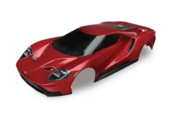 Traxxas Body Ford GT red painted decals applied – TRX8311R