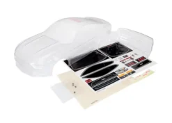 Traxxas Body, Ford Mustang (clear, requires painting)/ window masks/ decal sheet – TRX8312