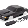 Traxxas Body, Ford Mustang, Fox Body, black (painted, decals applied) (includes side mirrors, wing, wing retainer, rear body mount posts, foam body bumper, & mounting hardware) – TRX9421A