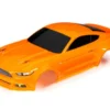 Traxxas Body, Ford Mustang, orange (painted, decals applied) – TRX8312T