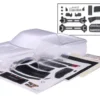 Traxxas Body, 2017 Ford Raptor, heavy duty (clear, requires painting)/decals (includes latches and latch mounts for clipless mounting) – TRX5916