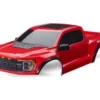 Traxxas Body, Ford Raptor R, complete (red) (includes grille, tailgate trim, side mirrors, decals, & clipless mounting) (requires #10124 & 10125 body mounts) – TRX10112-RED