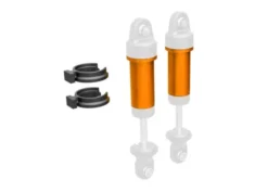 Traxxas Body, GTM shock, 6061-T6 aluminum (orange-anodized) (includes spring pre-load spacers) (2) – TRX9763-ORNG