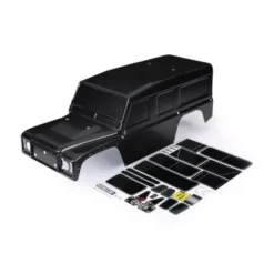 Traxxas Body. Land Rover Defender, Black (painted)/Decals – TRX8011-BLK