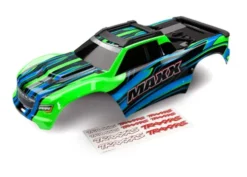 Traxxas Body, Maxx, green (painted)/ decal sheet – TRX8911G