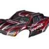 Traxxas Body, Maxx Slash, red (painted)/ decal sheet (assembled with body support, body plastics, & latches for clipless mounting) – TRX10211-RED