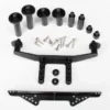 Traxxas Body mount, front & rear (black)/ body posts, 52mm (2), 38mm (2), 25mm (2), 6.5mm (2)/ body post extensions (4)/ hardware – TRX1914R