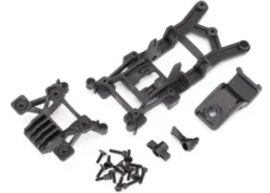 Traxxas Body mounts, front & rear/ 3x12mm CS (4)/ 3x12mm shoulder screw (2)/ 3x10mm flat-head machine screw (8)/ 3x12mm BCS (1) – TRX6720