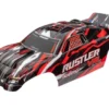 Traxxas Body, Rustler VXL, red (painted, decals applied) – TRX3726
