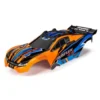 TRAXXAS BODY, RUSTLER 4X4, ORANGE & BLUE/ WINDOW – TRX6734T