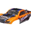 Traxxas Body, Slash 4X4 (also fits Slash VXL & Slash 2WD), orange (painted, decals applied) (assembled with front & rear latches for clipless mounting) – TRX5850-ORNG