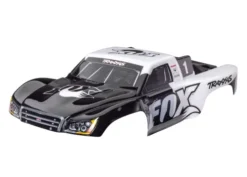 Traxxas Body, Slash 4X4 (also fits Slash VXL & Slash 2WD), Fox Edition (painted, decals applied) (assembled with front & rear latches for clipless mounting) – TRX6949