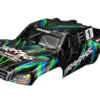 Traxxas Body, Slash 4X4, green (painted, decals applied) – TRX6816G