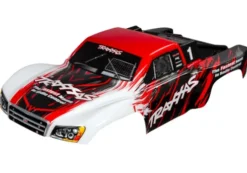 Traxxas Body, Slash 4X4, red (painted, decals applied) – TRX5824R