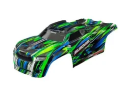 Traxxas Body, Sledge, green (painted, decals applied) (assembled with front & rear body mounts and rear body support for clipless mounting) – TRX9511-GRN