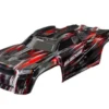 Traxxas Body, Sledge, red (painted, decals applied) (assembled with front & rear body mounts and rear body support for clipless mounting) – TRX9511-RED