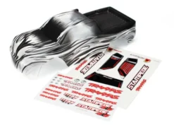 Traxxas Body, Stampede 4X4, ProGraphix (Graphics are printed, requires paint & final color application)/ decal sheet – TRX6714