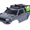 Traxxas Body, TRX-4 Sport, complete, gray (painted, decals applied) (includes grille, side mirrors, door handles, windshield wipers, expedition rack, & clipless mounting) (requires #8080X inner fenders) – TRX8213-GRAY
