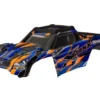 Traxxas Body X-Maxx orange (painted, decals applied) (with body mounts, rear body support, and tailgate protector) – TRX7867-ORNG