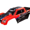 Traxxas Body, X-Maxx, red (painted, decals applied) (assembled with front & rear body mounts, rear body support, and tailgate protector) – TRX7811R