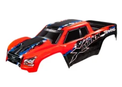 Traxxas Body, X-Maxx, red (painted, decals applied) (assembled with front & rear body mounts, rear body support, and tailgate protector) – TRX7811R