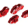Traxxas Brake calipers, 6061-T6 aluminum (red-anodized), front (2)/ rear (2) – TRX8367R