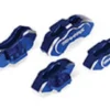 Traxxas Brake calipers, 6061-T6 aluminum (blue-anodized), front (2)/ rear (2) – TRX8367X