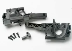 Traxxas Bulkhead, front (L&R halves)/ diff retainer/ 4x14mm BCS (4) – TRX5330