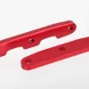 Traxxas Bulkhead tie bars front & rear – aluminum red-anodized – TRX6823R7430R