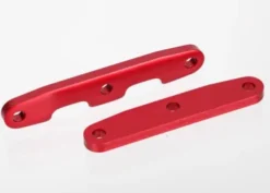 Traxxas Bulkhead tie bars front & rear – aluminum red-anodized – TRX6823R7430R