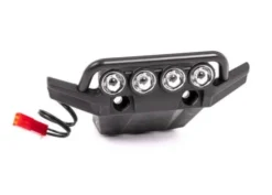 Traxxas Bumper, front (assembled, LED lights installed) (fits 4WD Rustler) – TRX6791