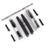 Traxxas Bumper pads/ bumper guards (chrome)/ 2.5×10 BCS (4)/ 2.7mm drill bit (fits TRX9126 or TRX9127 front bumpers) – TRX9125
