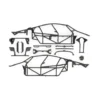 TRAXXAS Cage body (complete with assembly hardware) (attaches to #10911 body) – TRX10912