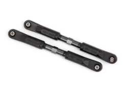 Traxxas Camber links, front, Sledge (TUBES dark titanium-anodized, 7075-T6 aluminum, stronger than titanium) (117mm) (2)/ rod ends, assembled with steel hollow balls (4)/ aluminum wrench, 8mm (1) – TRX9547A
